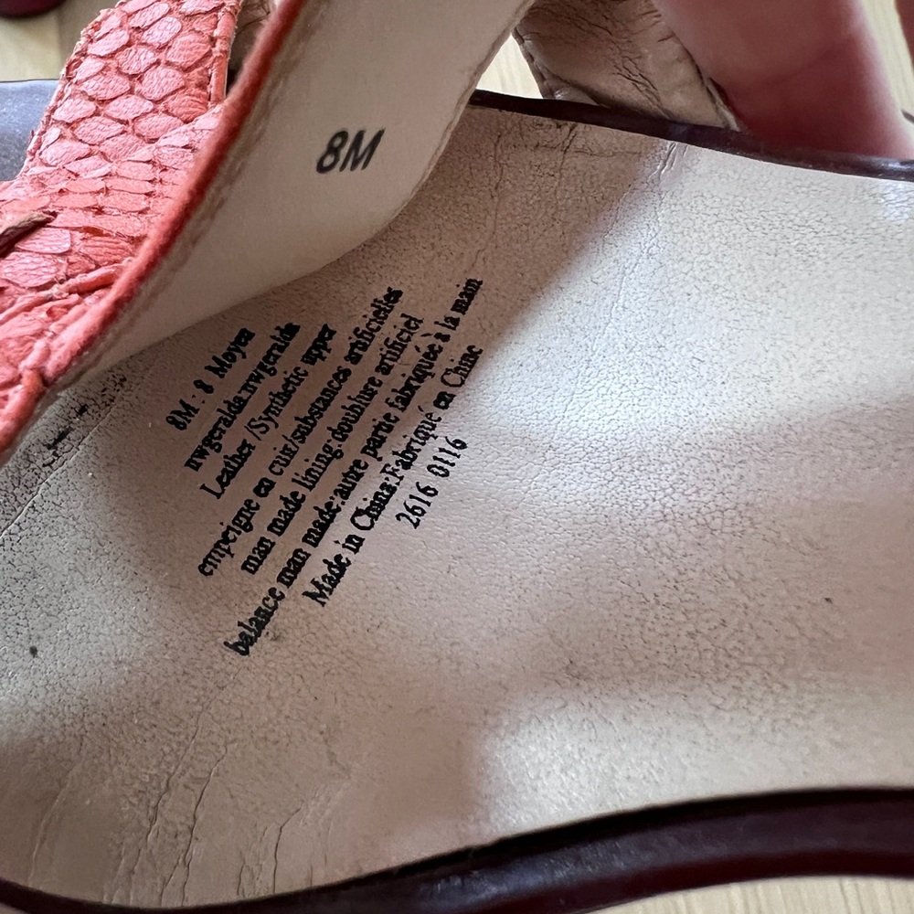 Nine West summer orange heels